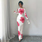 Sleek Long-sleeved Solid-color Dress That Hugs