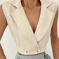 Women's Fashion V-neck Cotton Linen Vest Top