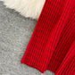 Robe mi-longue en tricot à fines bretelles