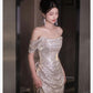 Women's Shiny Banquet Host Dress