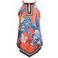 beach print halter vest