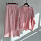Cotton And Linen Shirt Outfit Waist Loose Trousers