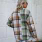 Women's Fashion Casual Patchwork Plaid Cardigan