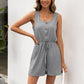 Casual Pullover Vest Jumpsuit Casual Sleeveless Waist