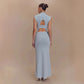 Women's Fashion Knitwear High Waist Hip Skirt Casual Suit