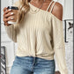 Women's Lace Patchwork Off Shoulder Top