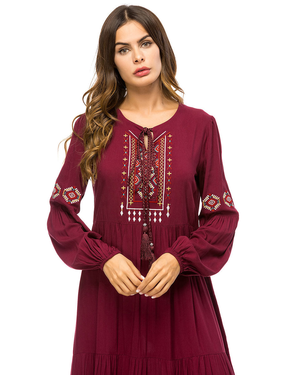 Robe simple brodée