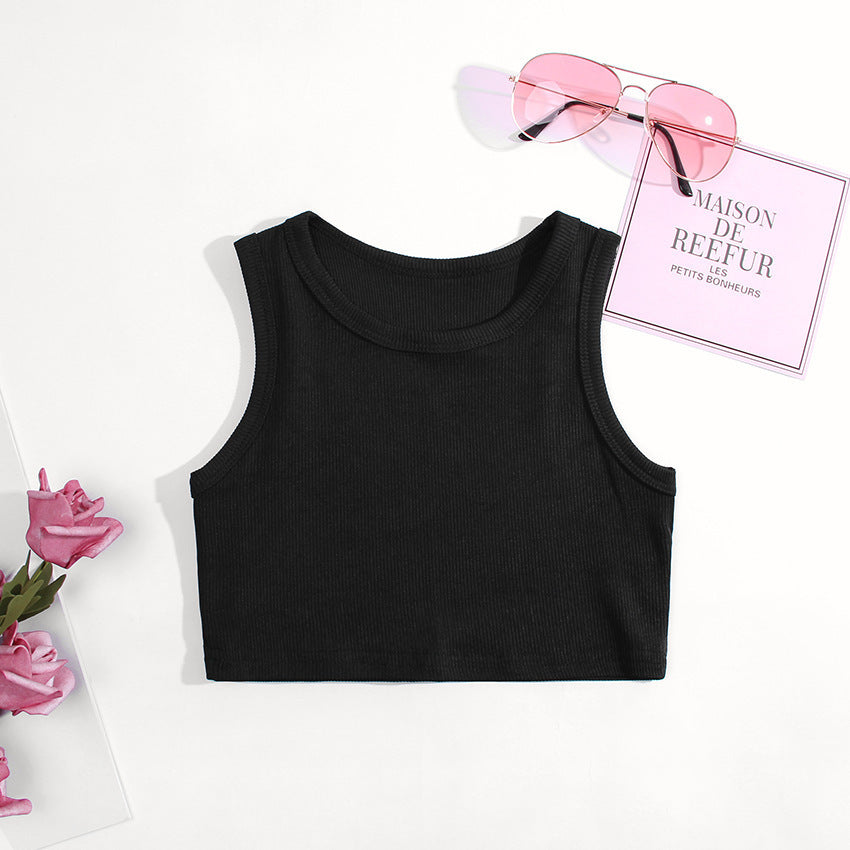Girls' Vest Summer Ins European And American Short