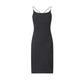 New European And American Backless Slit Slim Sleeveless Sling Dress