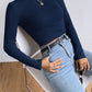 Autumn And Winter Wild Plaid Round Women's Top