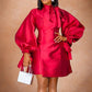Waist Trimming Fashion Plus Size European And American Style Dress