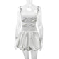 Hollow-out Off-the-shoulder Sleeveless Bodycon Tube Mini Dress
