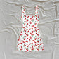 Printed Slim-fit French-style Sleeveless Dress For Women