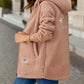 Fleece-lined Mid-length Cashmere Hoodie
