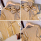 Female Creative Casual Versatile Bow Short Sleeved Shirt