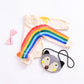 Children's Rainbow Sun Patterned Long Sleeve Top With Fringe