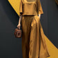 European And American Fashion Suit Solid Color Short Sleeve Loose Trousers Two-piece Set
