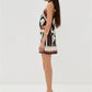 Open-back Printed Beach Skirt