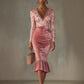 Womens Velvet Dress A Flattering Form Fitting Body Hugging Skirt That Creates A Slimming Look