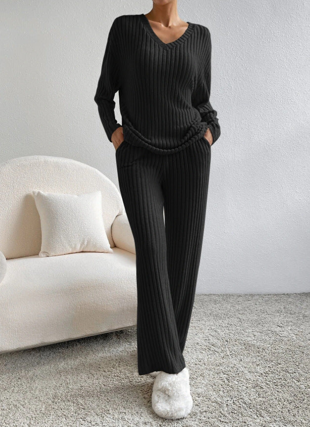 Women's Straight-leg Pants Elegant Loose Suit