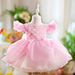 Children Flounced Sleeve Pettiskirt Birthday Dress