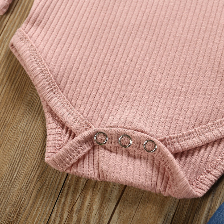 Children's jeans romper suit