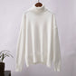 Pull à col roulé uni tendance pour femme