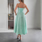 Elegant Graceful Strap Jacquard Maxi Dress Women's Clothing