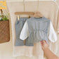 Puff Sleeve Flared Pants Fashion Two-piece Trend