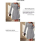 Robe trapèze mi-longue moulante pour femme