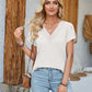 Women's Fashion Solid Color Casual T-shirt