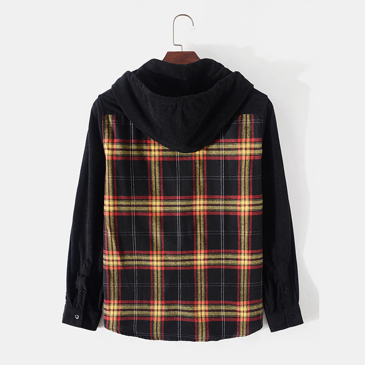 Fashion Hooded Long Sleeve Striped Men's Clothing