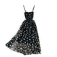 Women's Casual Sling Floral Skirt French Dress