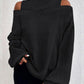 Fall Winter Fashion Off-the-shoulder Women's T-shirt