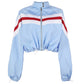 Geometric patchwork jacket baseball jersey