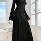New Trumpet Sleeve Slim-fit Elegant High-elasticity Fashionable Dress
