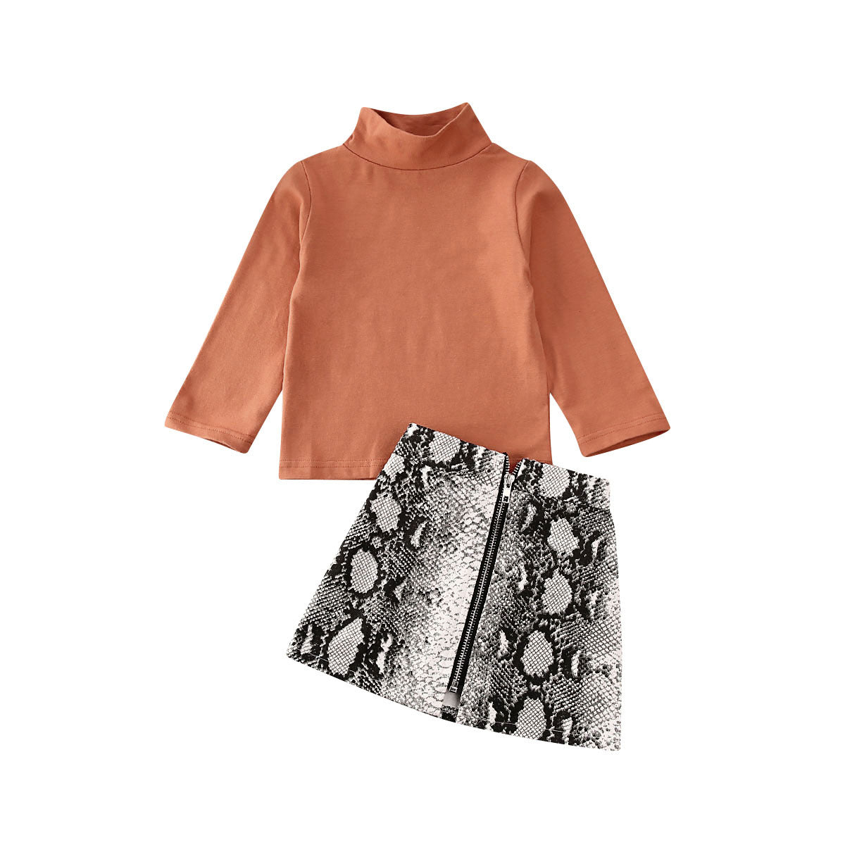 Two piece snake skin skirt