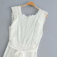 Lace panelling jumpsuit