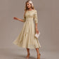 Round-neck Cross-border Spliced Elegant Lace Dress
