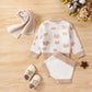 Children's Pullover Knitting Sweater Round Neck Warm Sweater