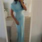 Skin-friendly Retro Shawl Ruffle Dress