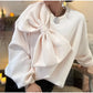 Long Sleeve Solid Color Loose Women's Top
