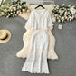 Bohemian Vintage Crochet Openwork Cardigan With A Versatile Skirt