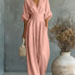 Waist-cinching V-neck Elegant Womens Jumpsuit