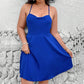 Bodycon Over-the-knee With Back-tie Detail Elegant Dress