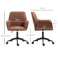 Mid Back Modern Home Office Chair Swivel Computer Desk Chair with Adjustable Height