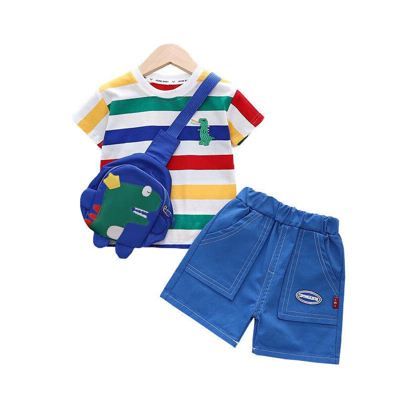 Costume deux pièces à manches courtes pour homme