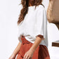 Women's Short-sleeved Solid Color Casual Top