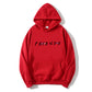 Sweat-shirt à capuche à manches longues et imprimé Letter Friend pour femme