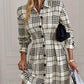 French Retro Printed Skirt New Plaid Dress